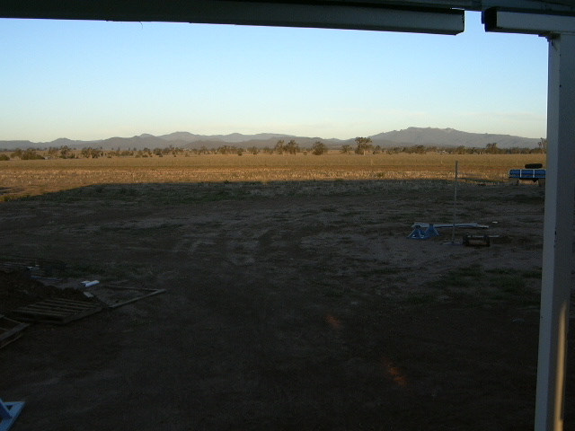 The view from the verandah
